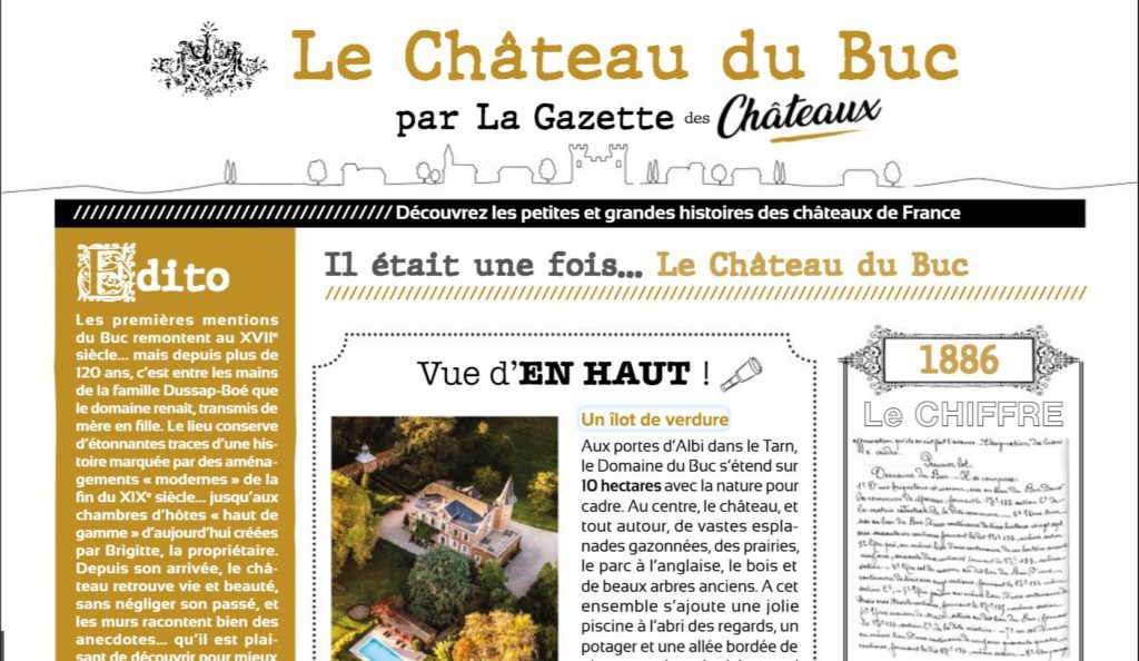 la gazette des chateau buc
